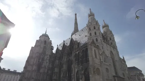 St. Stephens Cathedral on Sunday Stock Footage 151740629