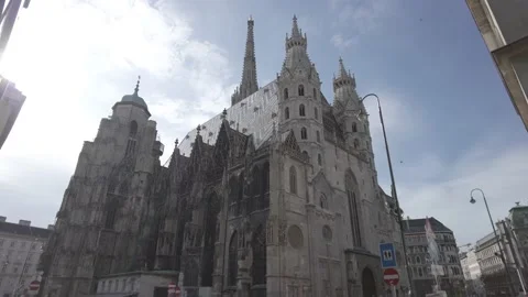 St. Stephens Cathedral on Sunday Stock Footage 151740905