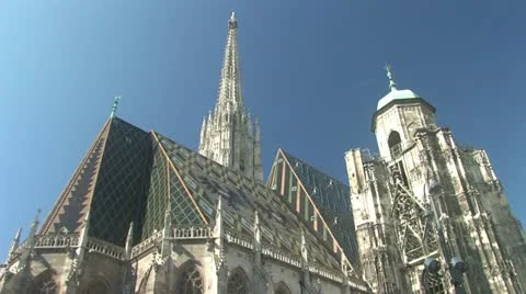 St. Stephen's Cathedral, Vienna 스톡 동영상 12396087