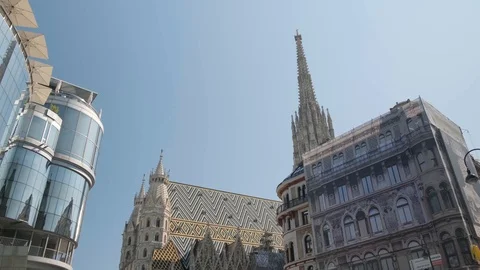 St. Stephen's Cathedral. Vienna Stock Footage 115824913