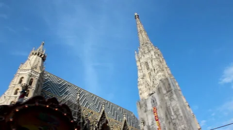 ST. STEPHEN'S CATHEDRAL WIEN LS 1 Stock Footage 44808283