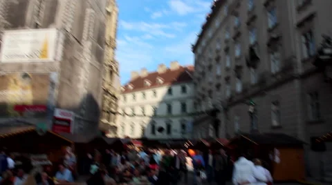 ST. STEPHEN'S CATHEDRAL WIEN LS TILT DOWN Stock Footage 44809151