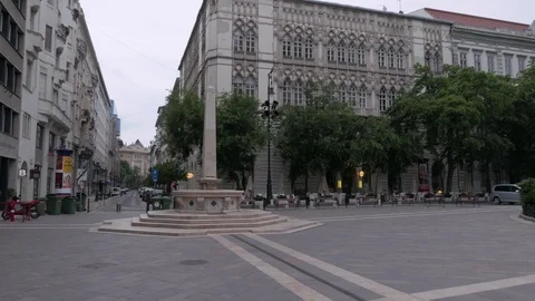 St. Stephen's Square, Empty, Budapest Stock Footage 90683989