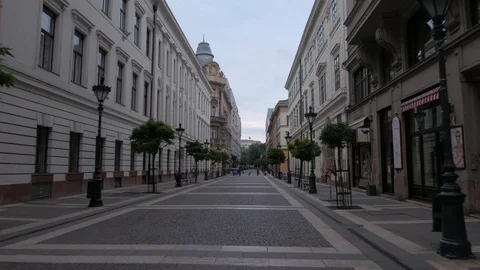 St. Stephen's Square, Empty, Budapest Stock Footage 90684318
