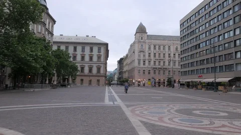 St. Stephen's Square, Slow Motion, Budapest Stock Footage 90684003