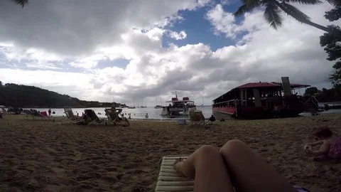 St. Thomas beach Stock Footage 73557484