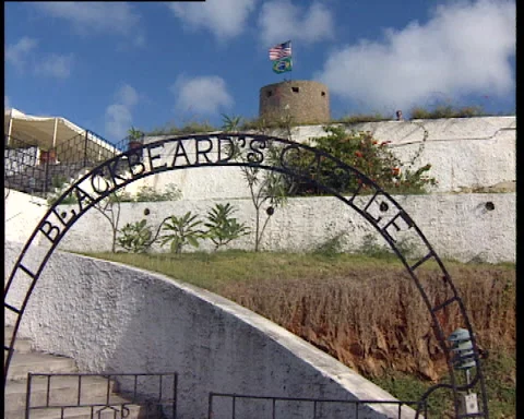 St. Thomas Blackbeard's Castle main entrance Stock Footage 139059315