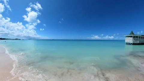 St Thomas  - Dickenson Bay - 01 Stock Footage 302011789