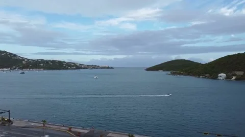St Thomas Drone footage 스톡 동영상 157654233