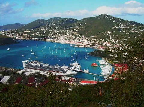 St. Thomas Harbor Foto stock