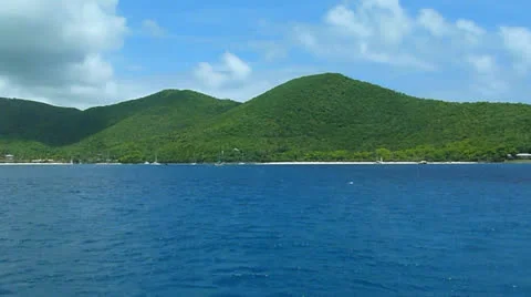 St Thomas Shoreline Stock Footage 26734893