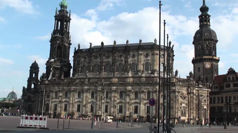 St. Trinitatis Church In Dresden Stock Footage 29307003