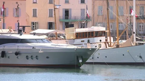 ST TROPEZ BOATS Stock Footage 45527061