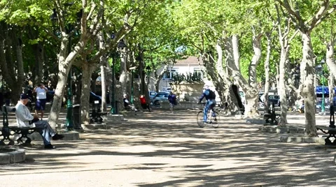 ST TROPEZ PARK Stock Footage 46061986