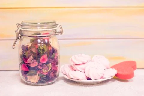 St. Valentine's composition Foto stock