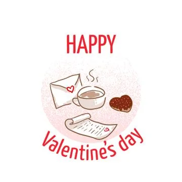 St Valentines day design element Stock Illustration