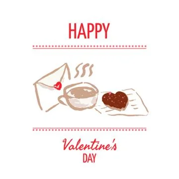 St Valentines day design element Stock Illustration