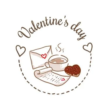 St Valentines day design element Stock Illustration
