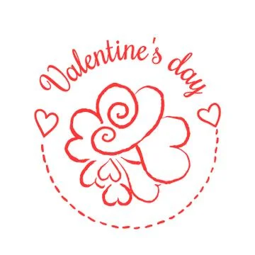 St Valentines day design element Stock Illustration