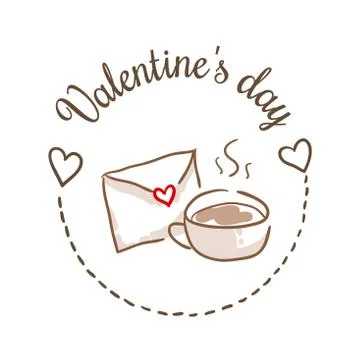 St Valentines day design element Stock Illustration