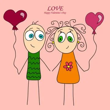 St. Valentine's Day Stock Illustration