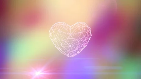 St Valentines heart background Stock Footage 102743054