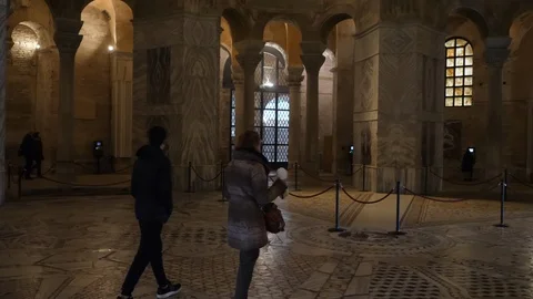 St. Vitale in Ravenna. Stock Footage 100264986