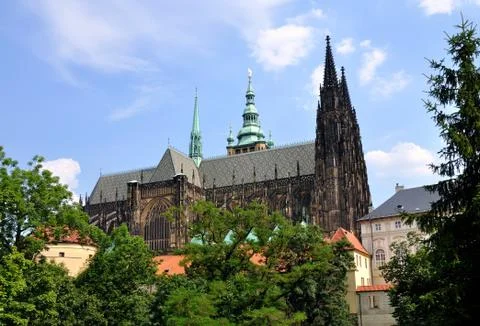 St. Vitus Cathedral Stock Photos