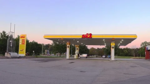 St1 gas station Video stock 283774000