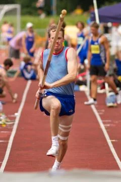 Stabhochspringer Stock Photos