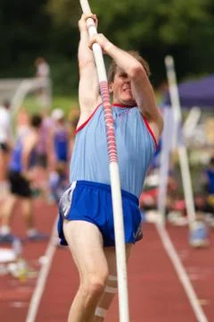 Stabhochspringer Stock Photos