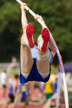 Stabhochspringer Stock Photos
