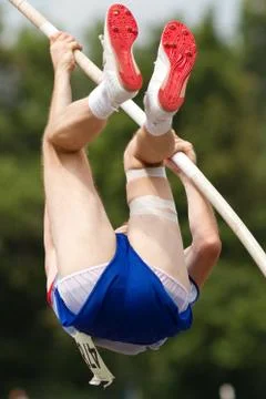 Stabhochspringer Stock Photos