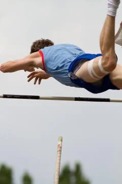 Stabhochspringer Stock Photos