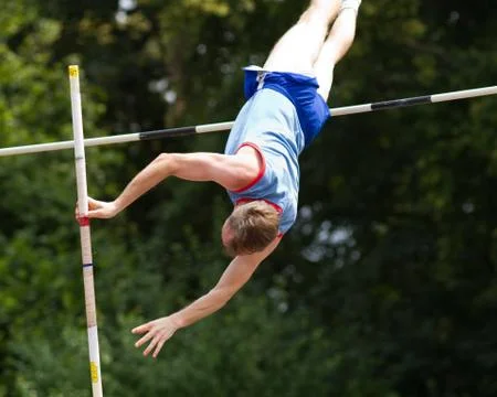 Stabhochspringer Stock Photos