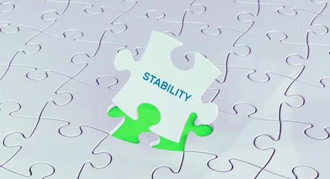 STABILITY  3d puzzle Stock Photos
