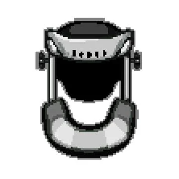 Stability cervical neck collar pixel art vector illustration Stock Illustration