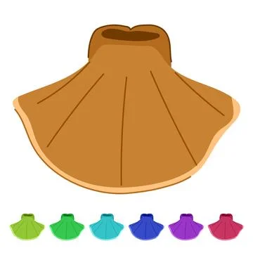Stability cervical neck collar vector cartoon graphic Stock Illustration