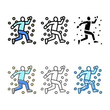 Stability financial freedom money range color icon vector Stock Illustration