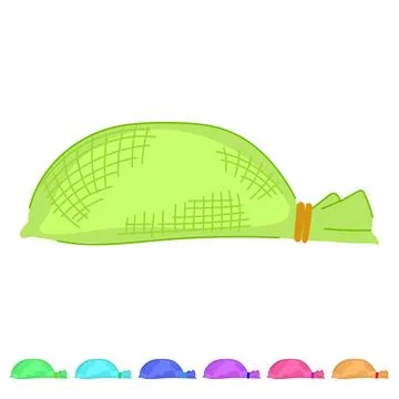 Stability sand bag vector cartoon graphic Stock Illustration