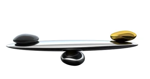 Stability scales with carbon fiber shape and gold 스톡 일러스트