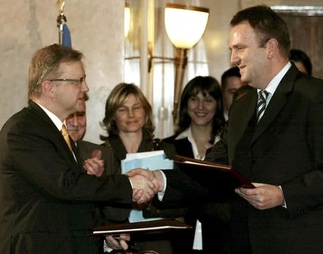 Stabilization and Association Agreement Signed Between Montenegro and Eu - 15 Ma Stock Photos
