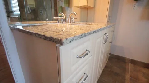 Stabilized bathroom view Stock Footage 60267352