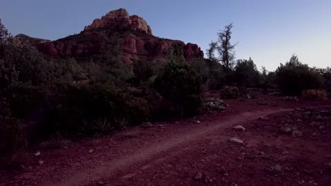 Stabilized fottage of hiking of Devils Bridge trail and Chuckwagon Trail in Video stock 150299945