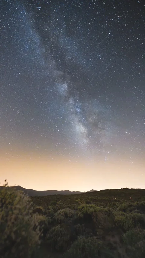 Stabilized Milky Way Time lapse Stock Footage 329670626