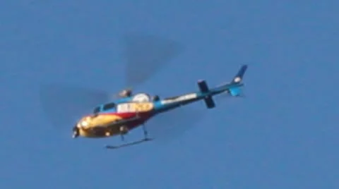 Stabilized News Chopper Video stock 8849215