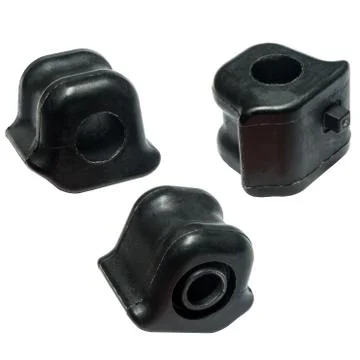 Stabilizer bushing on a white background Stock Photos