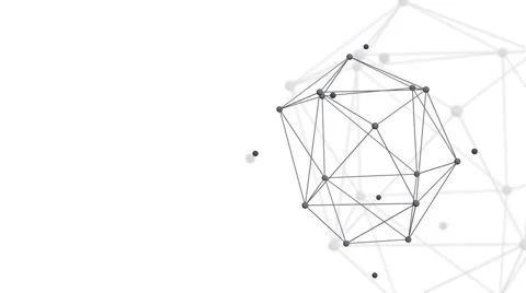 Stable abstract geometric polygonal structure, 3d animation 스톡 동영상 49816056