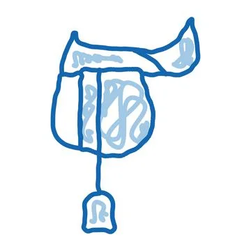 Stable Building doodle icon hand drawn illustration Ilustración de archivo