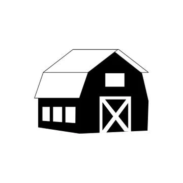 Stable building farm icon Ilustración de archivo